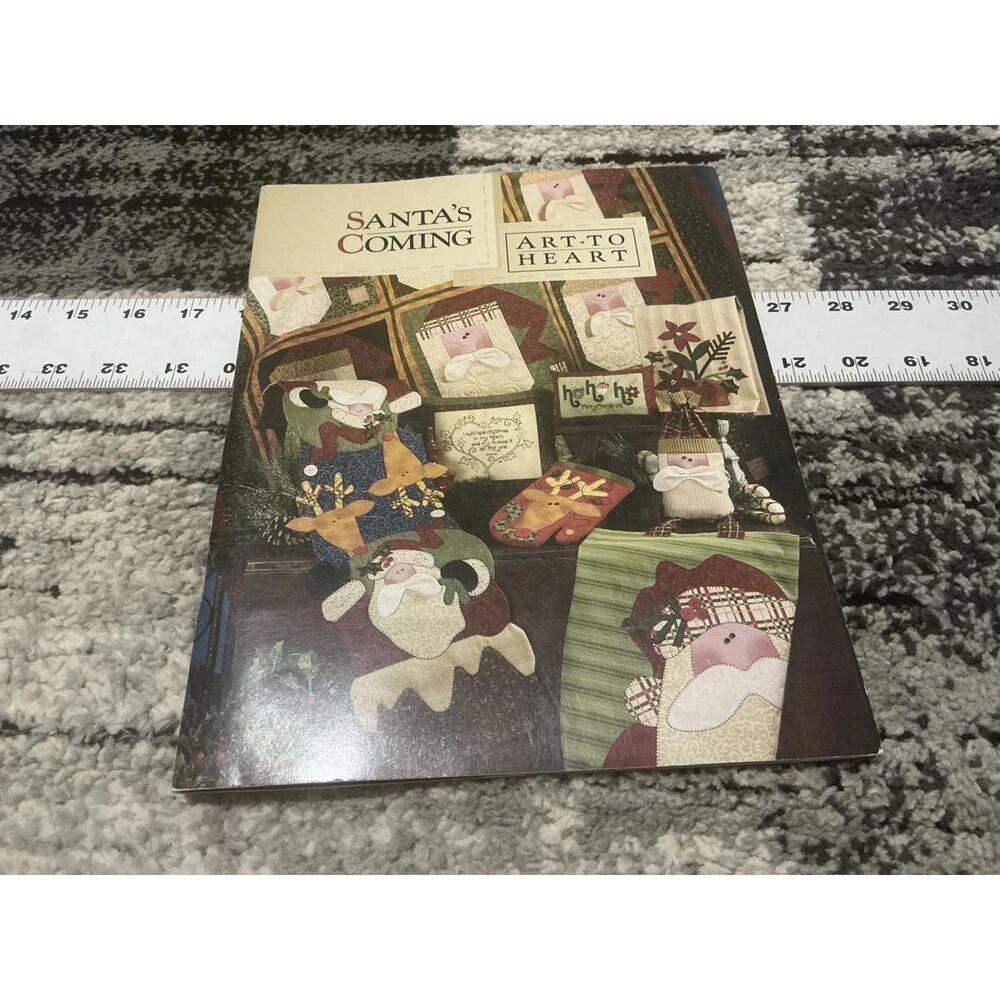 Santa's Coming Table Runner, Place Mat & Napkin Ring Craft Kit by Nancy Halvors